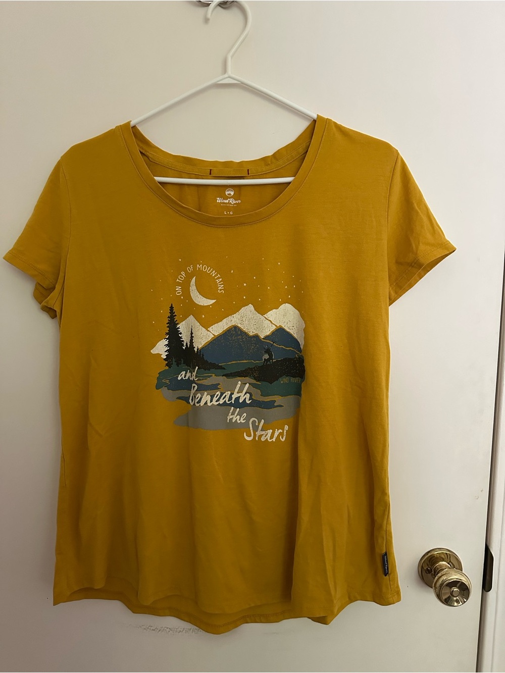 Women’s Mustard Short-Sleeve Graphic Tee - Nature Scene